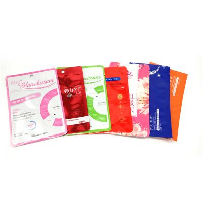 China Security Custom Printed Foil Zipper Pouch Packaging Three Side Seal Matte Face Bag Cosmetic Packaging for sale