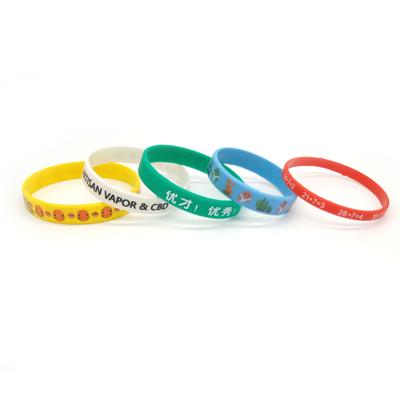 China Cool Birthday Design Personalized Basketball Silicone Wristbands Multiple Colors Sports Baller Silicone Rubber Elastic Wristbands for sale