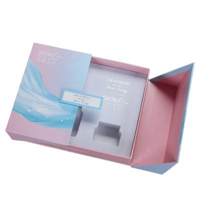 China Handmade Hot Selling Advanced Custom Skin Care Packaging Box With Insert Cosmetic Packaging Box for sale