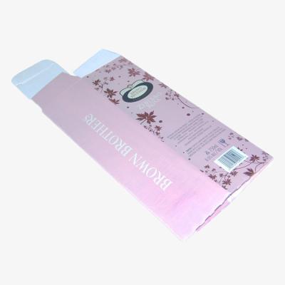 China Recycled Materials Lace Kraft Paper Box Packaging Custom Paper Box Pink Small Folding Cosmetic Paper Box for sale