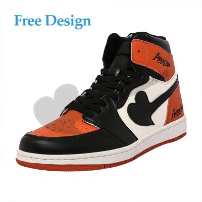 China New Design Custom Logo Men Women's Sports CUSHIONING Running Basketball Shoes CUSHIONING Branded Retro Basketball Shoes for sale