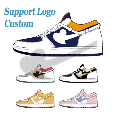 China Custom 1 Logo Oem Wholesale Sports Running Shoes Famous Brands Men's Shoes Fashion Trend Designer Retro for sale