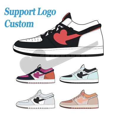 China Manufacturer Custom Logo Men Sport Running Shoes Fashion Trend Designer Shoes Famous Brands Sneaker Shoes for sale