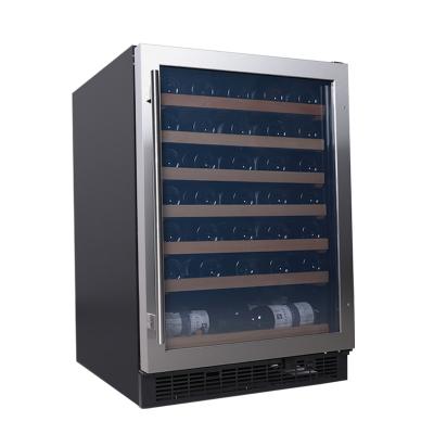 China Responsive Touch Screen Single Zone Frost Free Built In Cellar Beverage Cooler Cabinet Fridge for sale