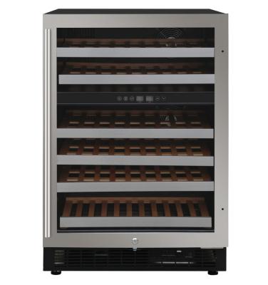 China Dual Zone Sensitive Touch Screen Frost Freely Built In Wine Fridge Cooler Cabinet Fridge for sale