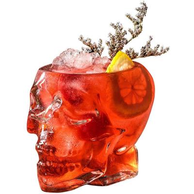 China New Funny Vodka Skull Cocktail Glass Classic/Postmodern Spirits Decorations 80ml 150ml 350ml Halloween Tall for sale