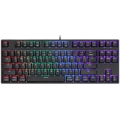 China Wireless 87 Gaming Mechanical Keyboard, RGB with Type-C Cable, for Win/Mac for sale