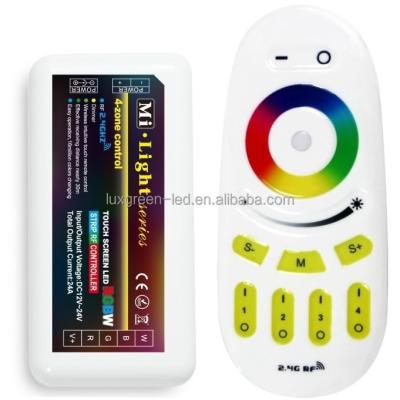 China 2.4G Wireless Touch RF Remote Controller For RGW / RGBW Led Light L110*W52*H20 MM for sale