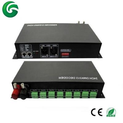 China DMX512 signal transmite and receiver 8 way led dmx512 rgb controller, 24 channel dmx decoder for sale