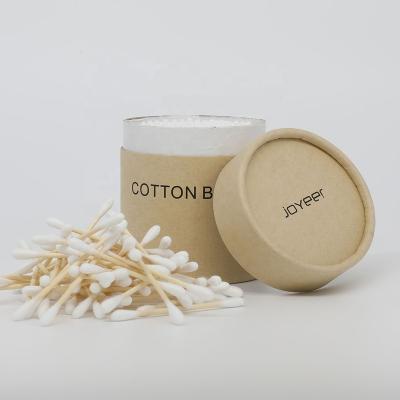 China Paper Box 200pcs Stick Free Eco-Friendly Biodegradable Bamboo Cotton Swabs for sale