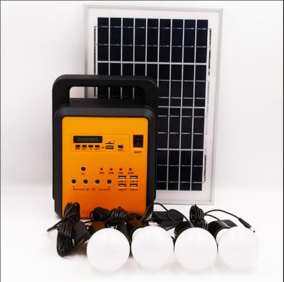 China Residential Lead Acid Battery Solar Power System With Light Bulbs Phone Charger Home Lighting Power Station With Solar Panel Lighting With Panel for sale