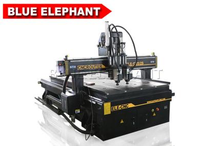 China 1325 2 Köpfe cnc-Router, Möbel, die Maschinerie, Router cnc-Holzbearbeitung mit Luftzylinder herstellen zu verkaufen