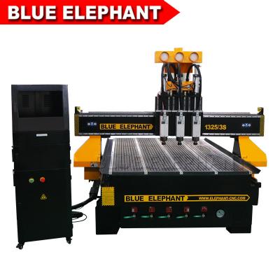 China Blaue Elefant-Möbel-multi Kopf Cnc-Router-Form, welche die Maschine sucht nach Mittel herstellt zu verkaufen