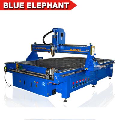 China Blue Elephant Large Size 2030 4 Axis Engraving Wood Cnc Router Machine Price Sale in India for sale