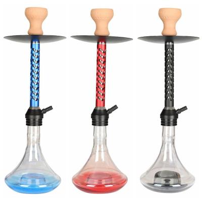 China Aluminum / Aluminum Alloy Smoking Hookahs Wholesale Big Size Aluminium Sheesha seesa Hukka  Flavour Hookah Online Accept Customized Germany Shisha for sale