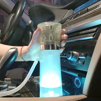 China Smooking Shisha Buy Custom Colorful Smoke On Car Usege  Hookah Shisha Travel Portable Mini Handheld ChiCha ShiSha  Plastic Acrylic Hookah Cup for sale