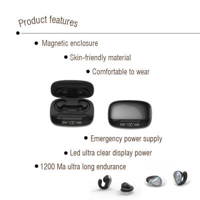 China Wireless Earbuds 1200mAh Rechargeable TWS Earbuds 1200mAh Sports Mic Wireless Charging Mic Painless Headphones (True Wireless Stereo) Mini for sale