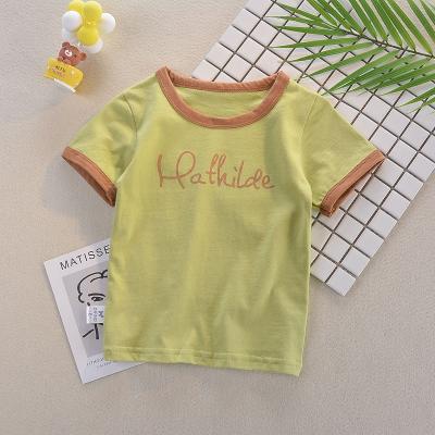 China Summer Short Sleeve Top Baby Anti-Pilling Children's T-shirt Boys Girls Half Sleeve Top for sale