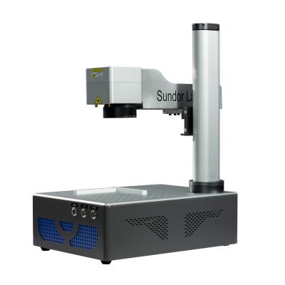 China Laser Marking Raycus 20W 30w Fiber Laser Marking Machine For Metal Plastic for sale