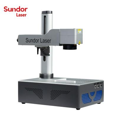 China Large Portable Deep Marking Work Area Mini Fiber Laser Deep Marking Machine with Cheap Price for sale