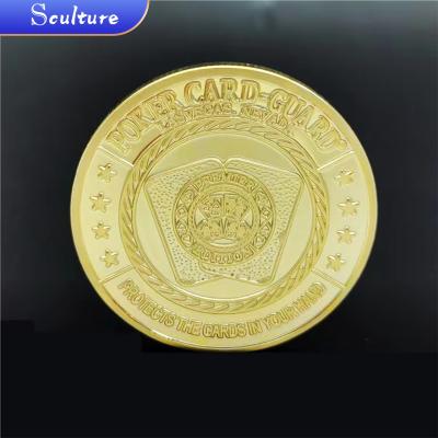 China China Factory Making Cheap High-quality Custom Company Logo Shiny Gold Metal Game Token Coin for sale