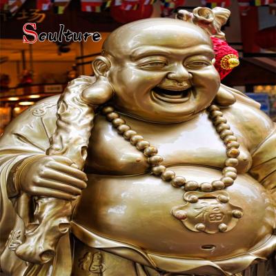 China Large Europe Good Luck Buddha Sculpture Laughing Buddha Statue Figurine Decor Outdoor Garden for sale