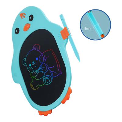 China Cute Penguin Design Stress Relief Cartoon Tablet LCD Writing Board Transparent Drawing Discovery Board for sale