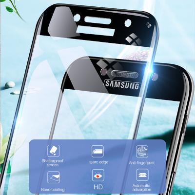 China Full 15D Mobile Phone Protective Glass For Samsung Galaxy A5 A7 2017 A3 2016 Screen Protector For Samsung A7 A6 A8 plus 2018 Tempered Glass for sale