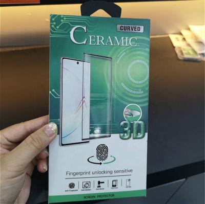 China 2.5D Flexible Edge 9H Ceramics Tempered Glass For Samsung Galaxy S8 S10 Note 10 Unique Design Screen Protector for sale