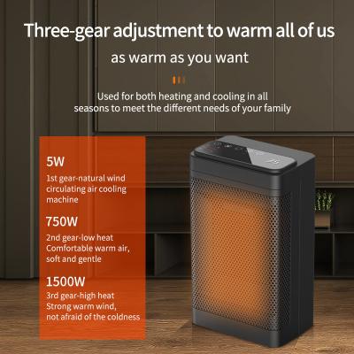 China 2022 New Hotel Desktop Mini PTC Heater Household Fast Heat Silent Electric Heater for sale