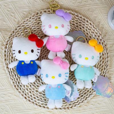 China Cute Plush Toys Kitty Kuromi Plushie Sanrio Keychain Hello Kitty Toys Doll Hello Kitty Keychain Plush Gifts PP Cotton for sale