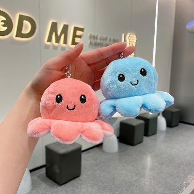 China Flip Octopus Plush Toys Reversible Soft Octopus Key Chain Plush Stuffed Animals Birthday Decoration Kids Adults Home Hot Sale Double Side for sale