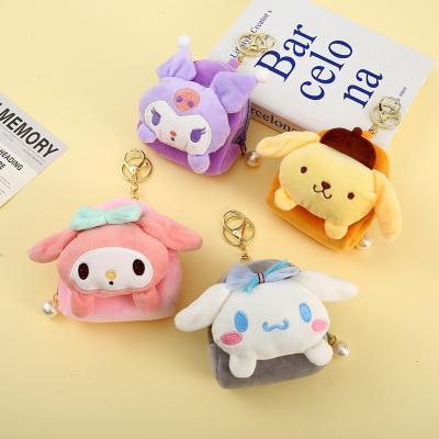 China Melody Cat Bag Custom Anime Plush plush sanrio plush toy decoration 10cm Kuromi Cinnamoroll sanrio pillow kids gift home purse kids adults birthday for sale