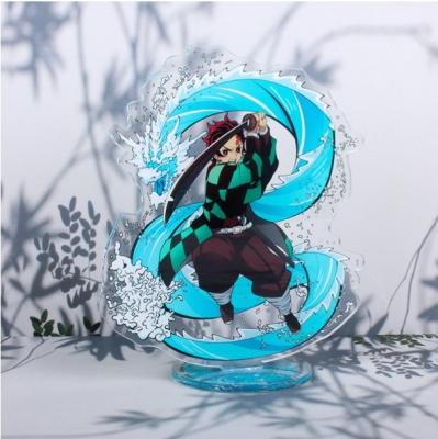 China Anime Acrylic Demon Slayer Kimetsu No Yaiba Kamado Tanjirou Nezuko Kanawo Zenitsu Inosuke Giyuu Acrylic Figure Rengoku Stand Model Toys for sale