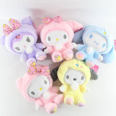 China Custom Cute Melody Pillow Cat Anime Plush Pillow Children Cinnamoroll Sanrio Plush Toys Kuromi Plush Toys Sanrio Home Decor Birthday Kids Adults for sale