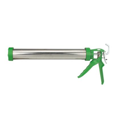 China Green Tube 600ml Refillable Heated Mortar Air Sausage Pneumatic Plastic Caulking Gun Leakage Anti-Drop Save Labor for sale