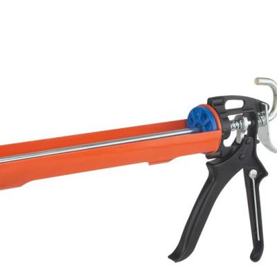 China Red Tube Refillable Sausage Iron Barrel Tool Cordless Anti-Drop Leaking Cement Caulking Gun Save Labor for sale