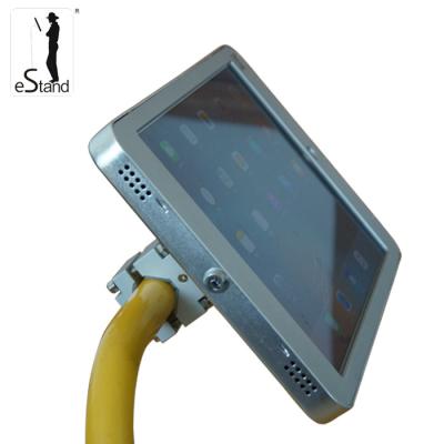 China 60 Degree Rotating Stand 24008PN 60 Degree Tube Piping Rotating Kiosk Metal Stand Anti-theft Holder For iPad 12.9 Pro for sale