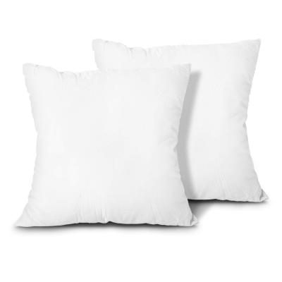 China Wholesale portable hotel soft pure color standard size 50x50cm white cushion core for sleep for sale