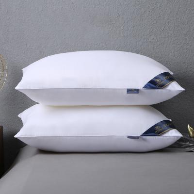 China Portable Comfortable Hilton Hiton Pillow 5 Star Hotel Down Pillow Filling Set With Pillow Case for sale