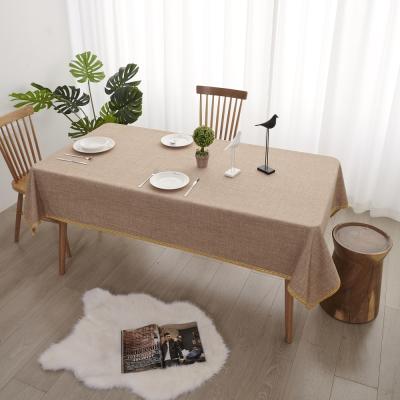 China Home Stretch Table Cloth 760g-985g Linen Tablecloth For Rectangular Events Decorations for sale