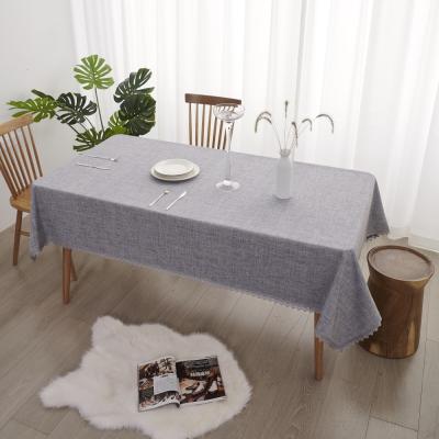 China Stretch Customized Designs Fashionable Simple Square Tablecloth Restaurant Linen Table Cloth for sale