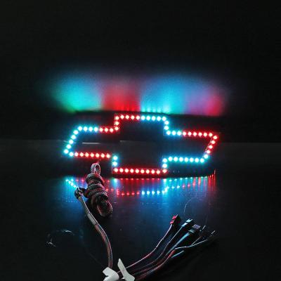 China Special 12V Multicolor PCB Auto Light System Led Angel Eye Chevy Logo Chasing Halo Ring For Chevrolet for sale