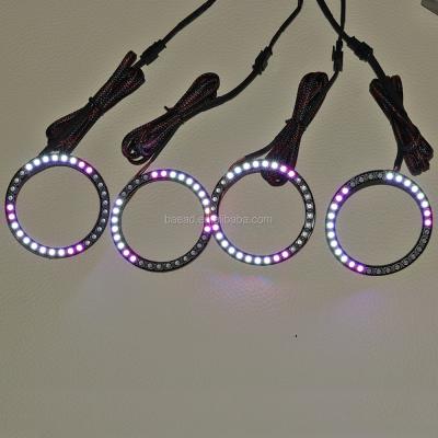 China Special PCB 4 Rings LED Chasing Halo Ring RGB Opel Astra Angel Eyes Ring For Universal Automobiles for sale