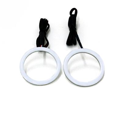 China Universal cars waterproof chasing multi flow colorshift series 80mm*2 full circle led halo rings for sale