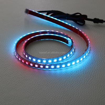 China Programmable Accessible Full Color PVC DC5/12V LED Strip Lights Digital LED Hunting Flexible Strips for sale