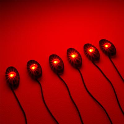 China Waterproof Waterproof Protection Off Road 4 Pods Underglow RGB Led Neon Rock Lights Led Light Kit For Cars/Trucks for sale