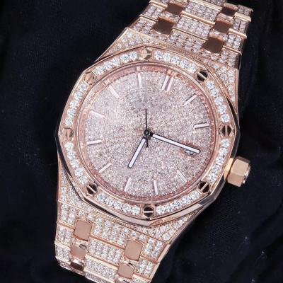 China Luxury Automatic Mechanical Luminous Sapphire Diamond Automatic Date Movement Men's Watch Custom Watch for sale