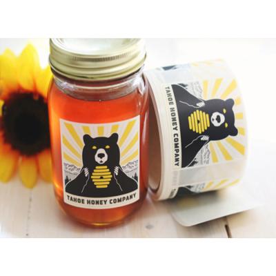 China Waterproof Bulk Custom Printing Honey Bottle Sticker Homemade Food Packaging Label Self Adhesive Labels For Jars for sale