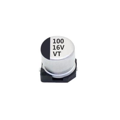 China Condensador estable del funcionamiento 100uf 16v SMD, condensador de aluminio electrolítico en venta